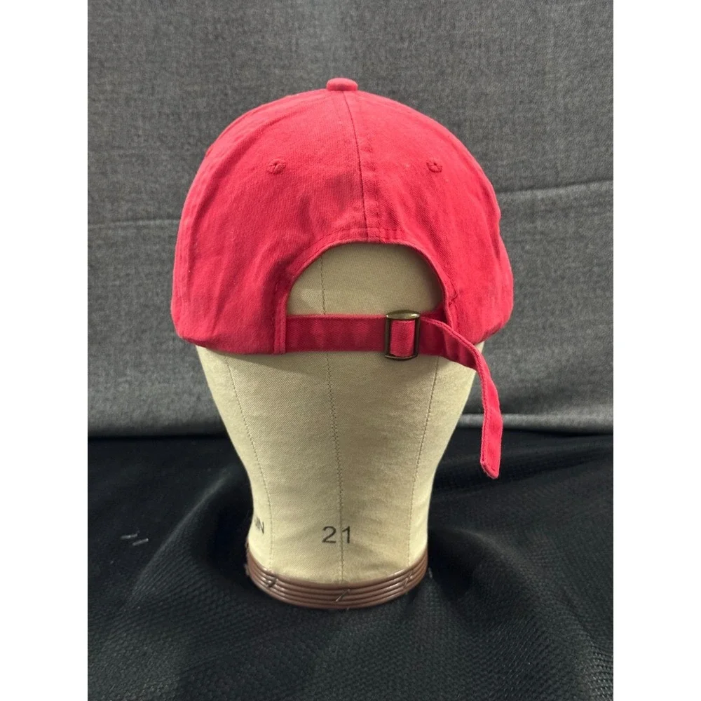 Jack Daniel's Baseball Cap Mens One Size Red Cotton Classic Embroidered Logo Hat